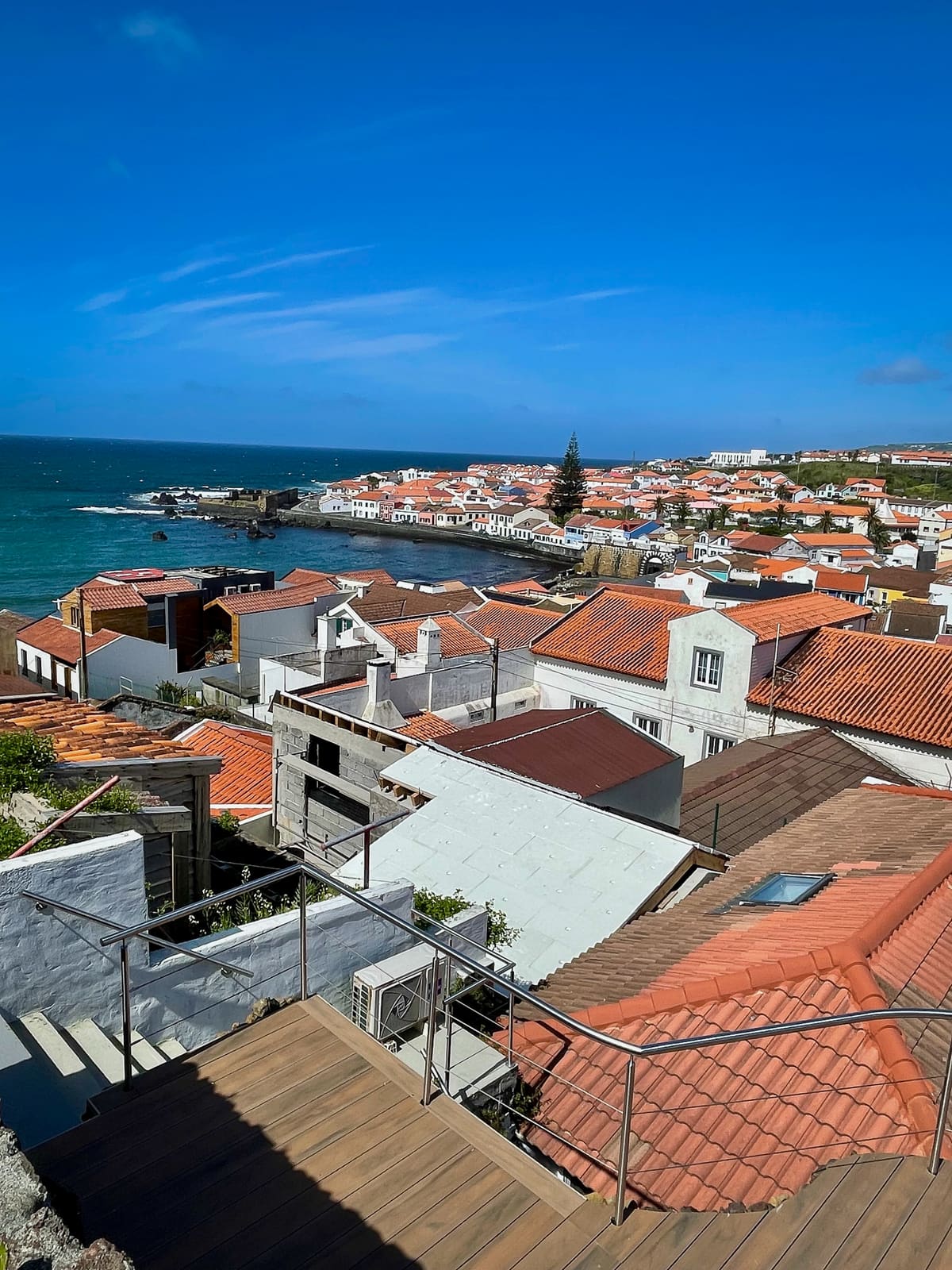 Casa Tarapacana view toward Horta and the sea